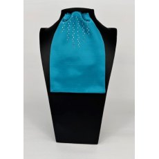 "BLING" (05) Aqua Contrast Colour Middle with Clear Crystals "BLING" (05) Aqua Contrast Colour Middle with Clear Crystals