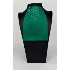 "BLING" (07) Dark Green Contrast Colour Middle with Clear Crystals "BLING" (07) Dark Green Contrast Colour Middle with Clear Crystals