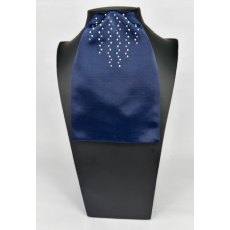 "BLING" (01) Navy Contrast Colour Middle with Clear Crystals & Pearls "BLING" (01) Navy Contrast Colour Middle with Clear Crystals & Pearls