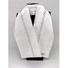 "BLING" (33) Bright White Base Stock with Black Diamond, Clear & Jet Black Crystals "BLING" (33) Bright White Base Stock with Black Diamond, Clear & Jet Black Crystals