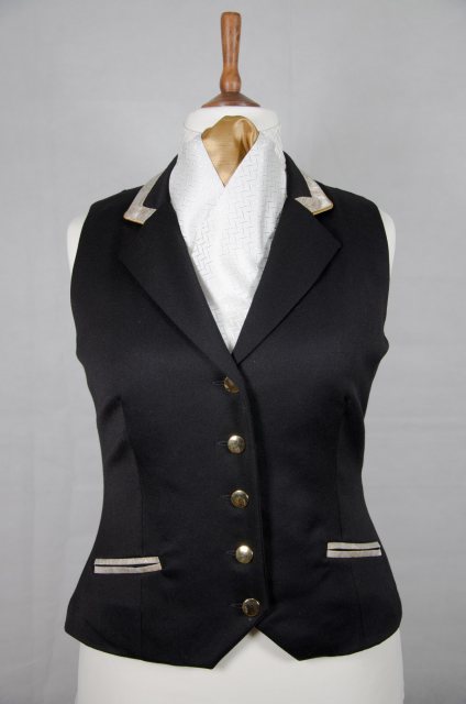 Black and 2024 gold waistcoat